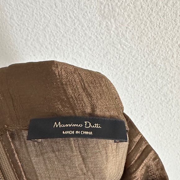 Massimo Dutti Sleeveless Halter Neck MIDI Dress - Picture 7 of 10